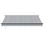 Voir la diapositive 3 : VIDAXL Auvent manuel retractable anthracite et blanc 400x300 cm
