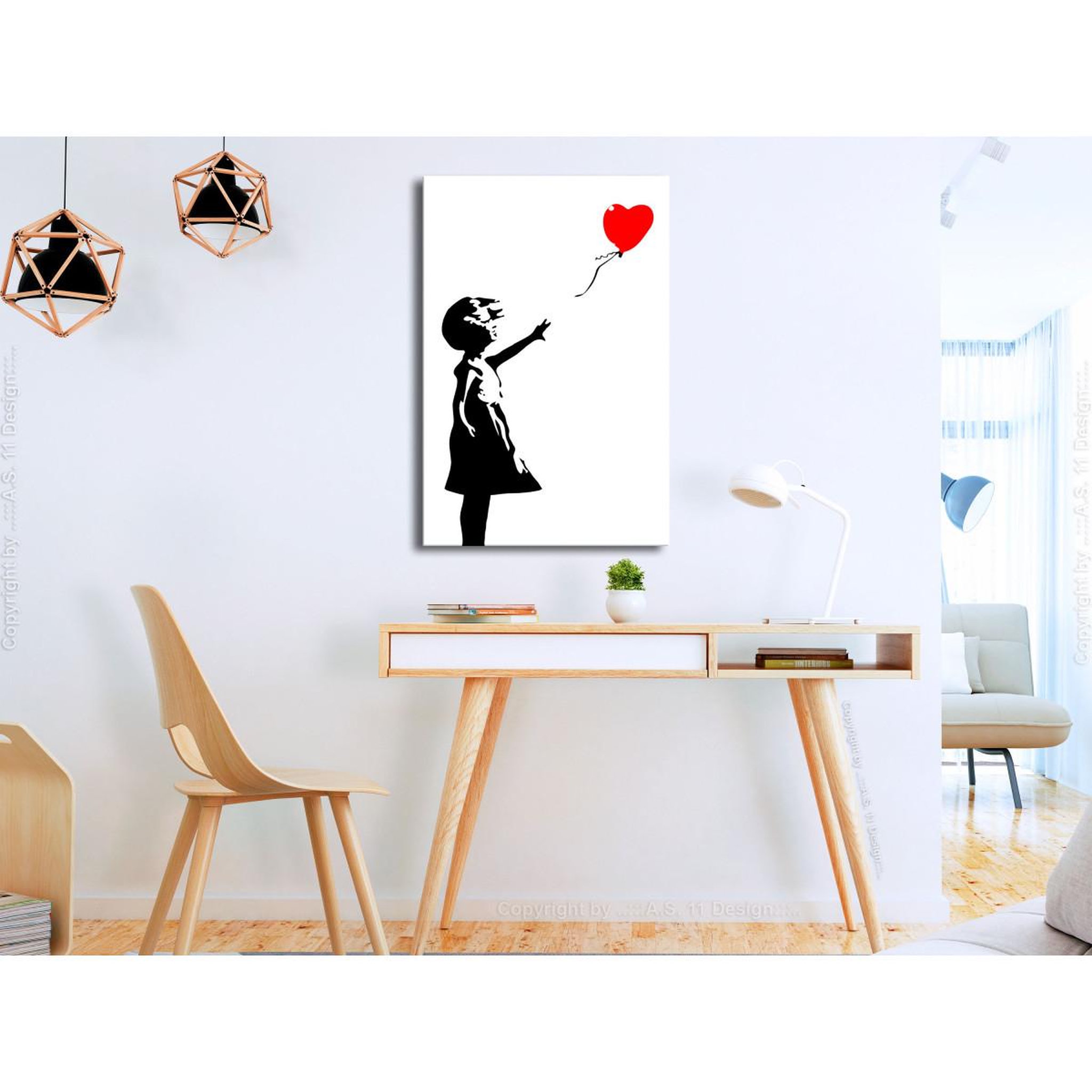 Voir la diapositive 2 : Paris Prix Tableau Imprimé  Little Girl with a Balloon