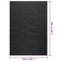 Voir la diapositive 6 : VIDAXL Tapis ZIZUR 140x200 cm aspect de jute interieur exterieur