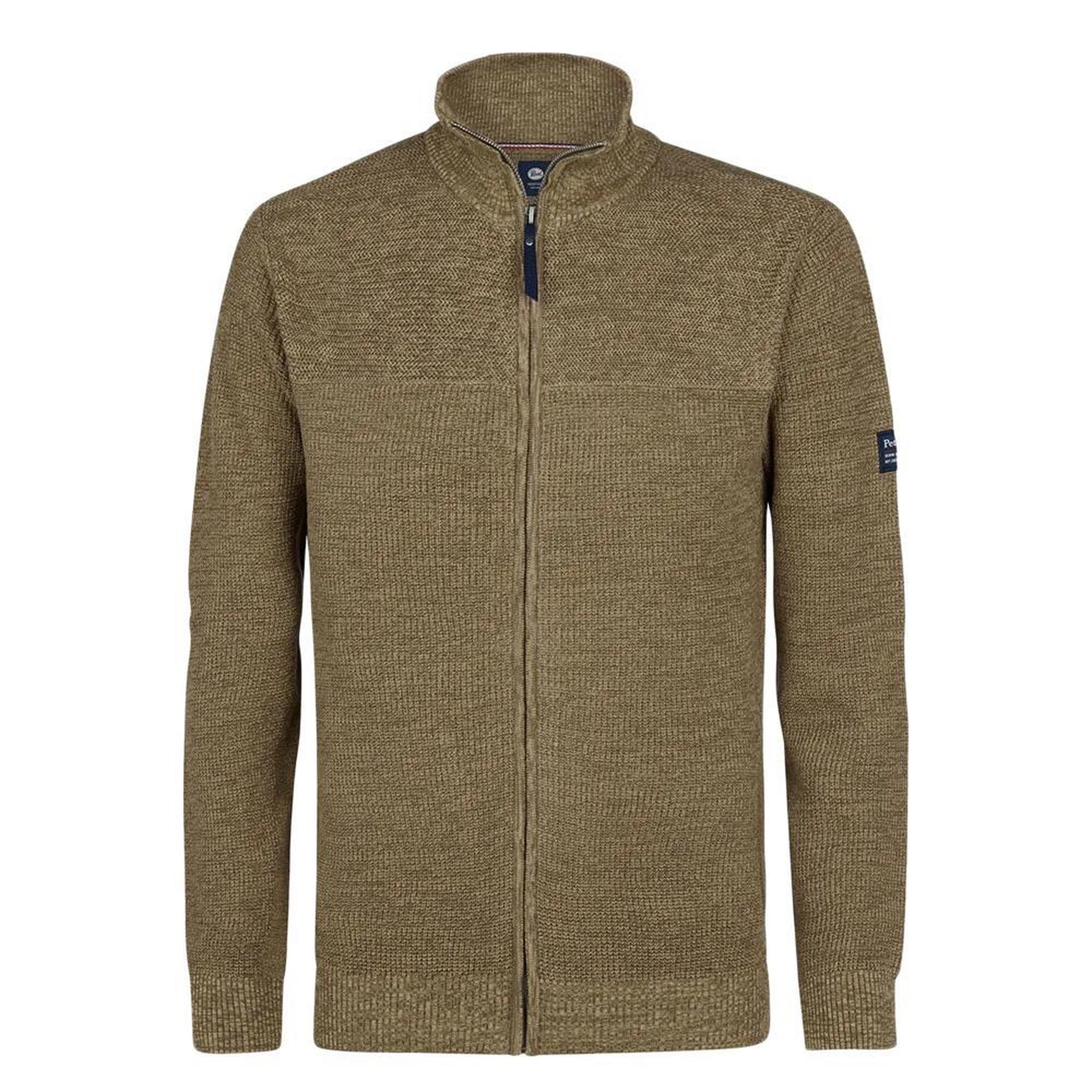 Petrol Industries Sweat Zippé Beige Homme Petrol Industries Collar. Coloris disponibles : Beige