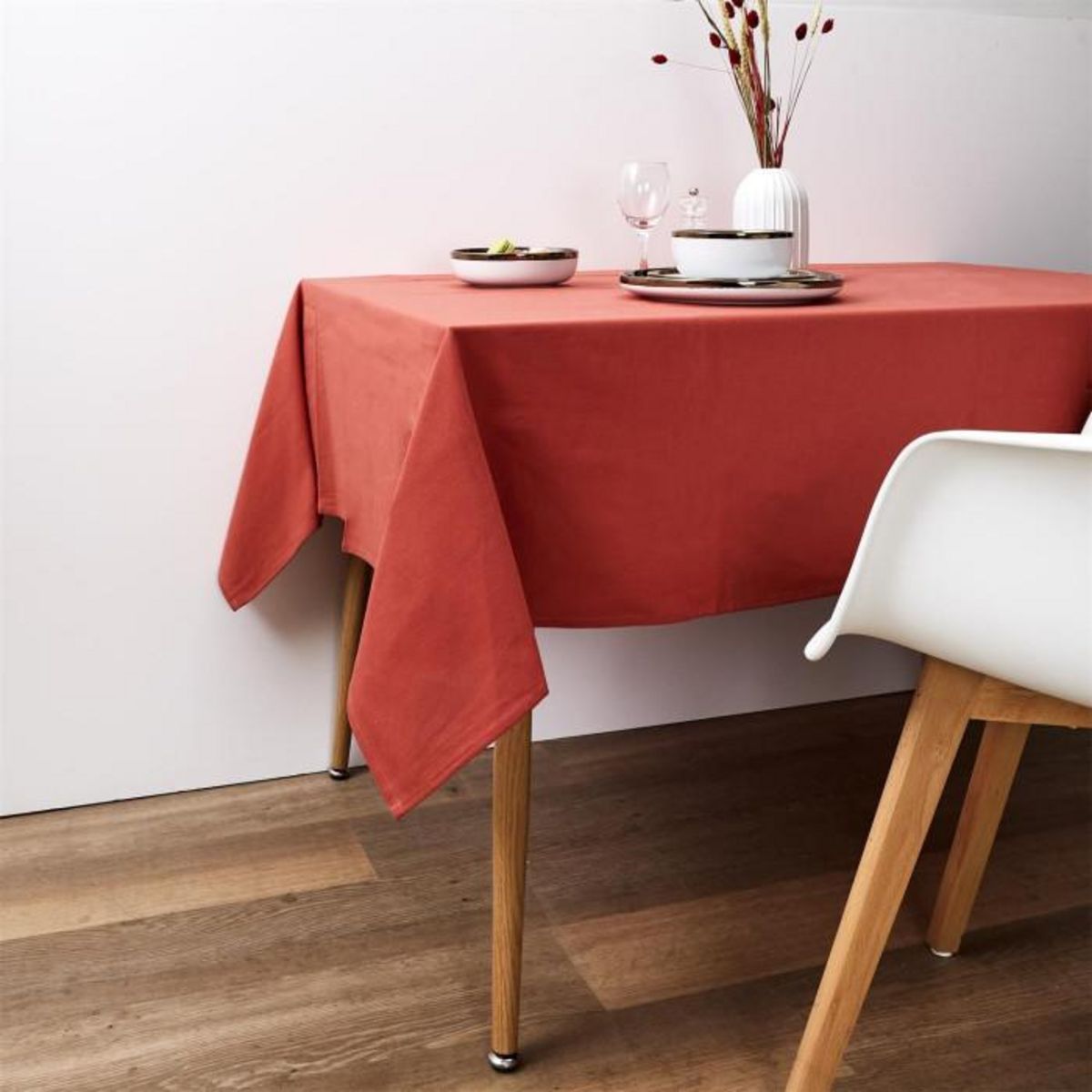 Paris Prix Nappe Rectangulaire  Alaba  140x250cm Terracotta