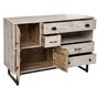Voir la diapositive 2 : ATMOSPHERA Buffet 3 portes et 4 tiroirs Koval - Beige