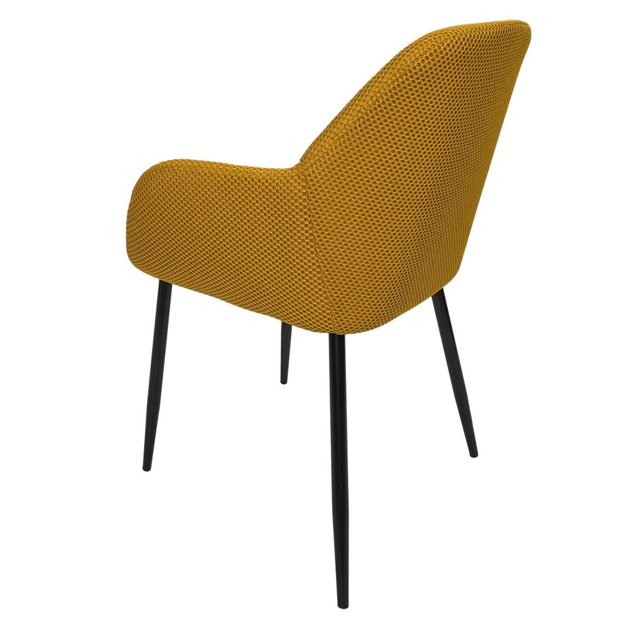 Voir la diapositive 4 : The Home Deco Factory Lot de 2 chaises fauteuil  atome  85cm jaune