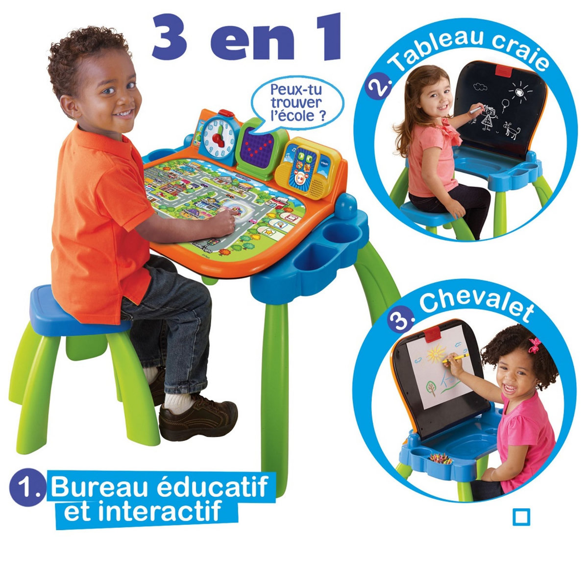 VTECH Magi Bureau Interactif 3 en 1 - Dès 3 ans 