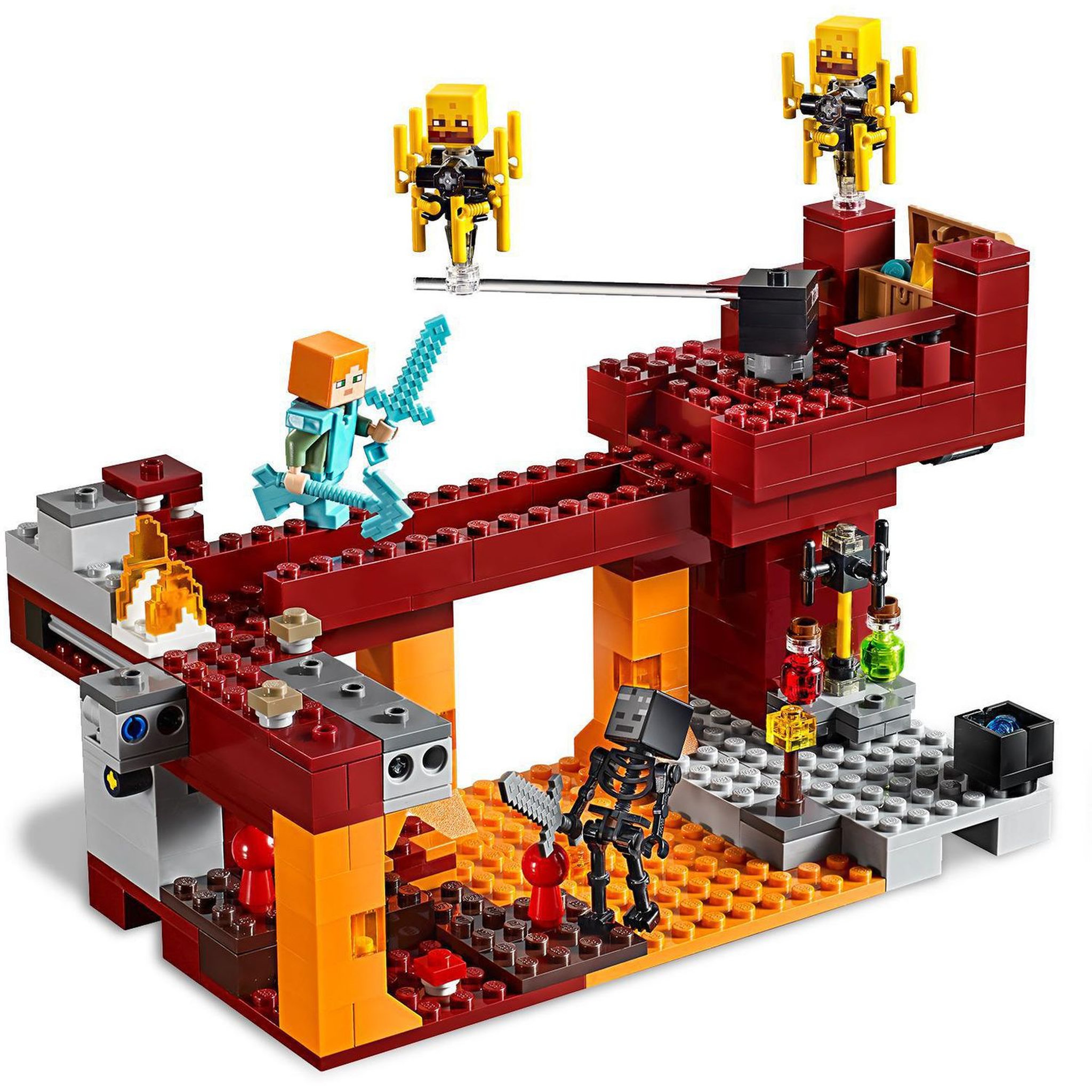 Voir la diapositive 3 : LEGO Minecraft 21154 - Le pont de Blaze