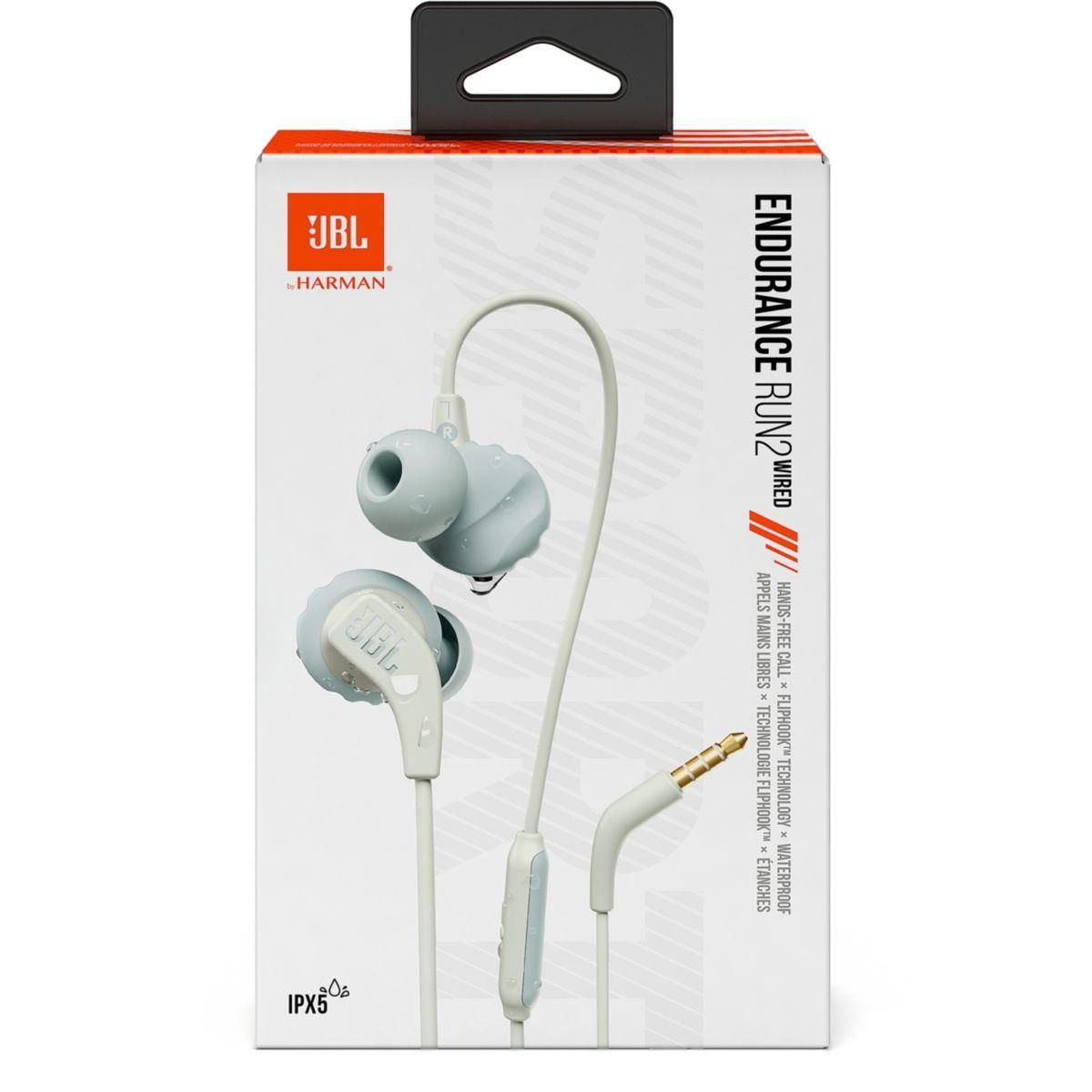 JBL Ecouteurs sport Endurance Run 2 Blanc