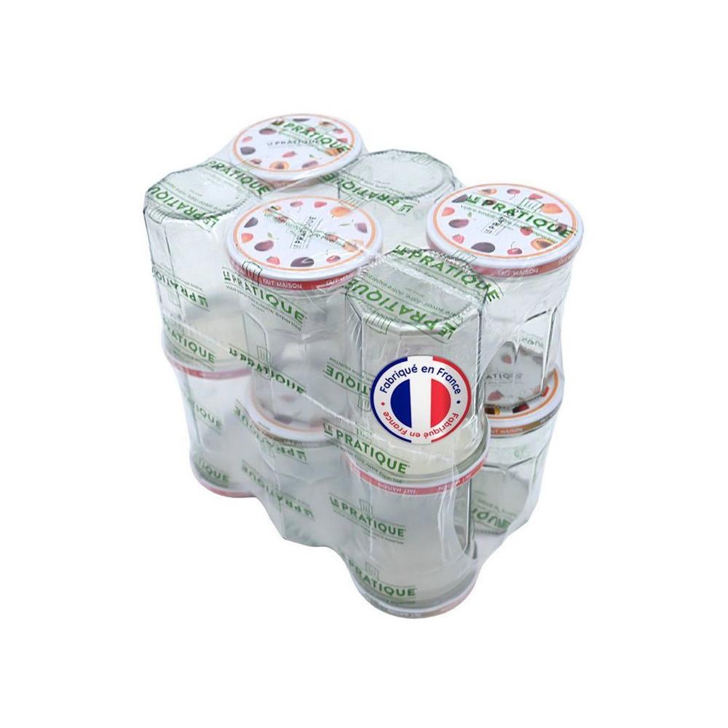 Bocal à confiture le pratique pack de 12, verre transparent 385 ml, couvercle twist-off ø82 mm, hauteur 12 cm