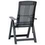 Voir la diapositive 4 : VIDAXL Chaises inclinables de jardin lot de 2 Plastique Anthracite