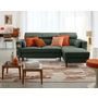 Voir la diapositive 2 : BEST MOBILIER Alicante - canapé d'angle réversible convertible avec têtières - coffre - 4 places - en tissu texturé