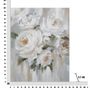 Voir la diapositive 6 : Paris Prix Toile Peinture Déco  Crem Flower  80x100cm Multicolore
