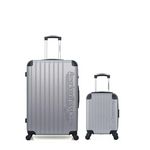 AMERICAN TRAVEL AMERICAN TRAVEL - LOT DE 2 - Valises grand format et cabine XXS BUDAPEST. Coloris disponibles : Gris