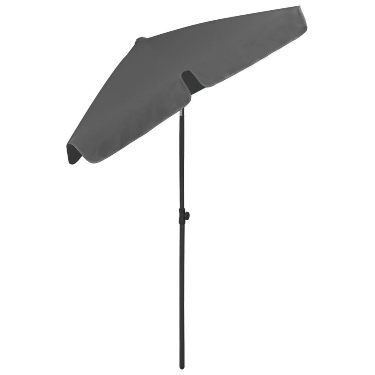 VIDAXL Parasol de plage anthracite 180x120 cm