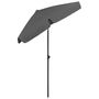 Voir la diapositive 4 : VIDAXL Parasol de plage anthracite 180x120 cm