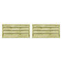 Voir la diapositive 3 : VIDAXL Portillons 2 pcs Bois de pin impregne 150x75 cm Vert