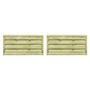 Voir la diapositive 3 : VIDAXL Portillons 2 pcs Bois de pin impregne 150x75 cm Vert