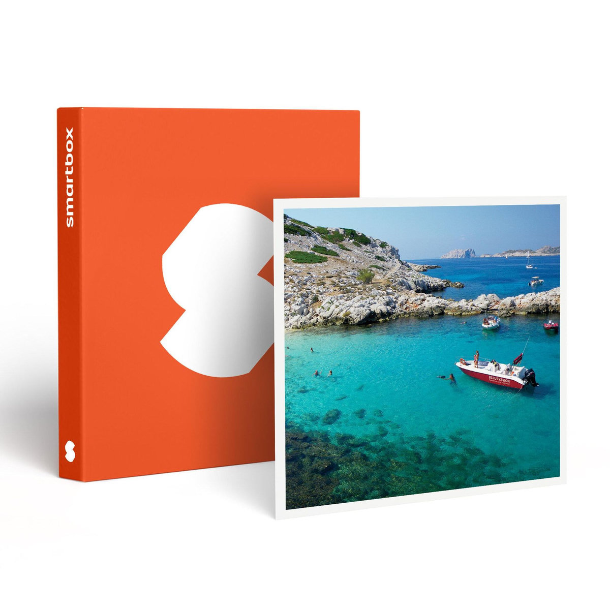 Smartbox Excursion en bateau de 3h en matinée dans le Parc national des Calanques avec rosé - Coffret Cadeau Sport & Aventure