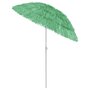 Voir la diapositive 3 : VIDAXL Parasol de plage Hawaii vert 180 cm