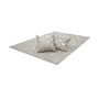 Voir la diapositive 4 : Paris Prix Coussin Déco en Cuir  Spark I  45x45cm Ivoire & Or