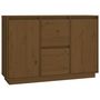 Voir la diapositive 2 : VIDAXL Buffet Marron miel 111x34x75 cm Bois massif de pin