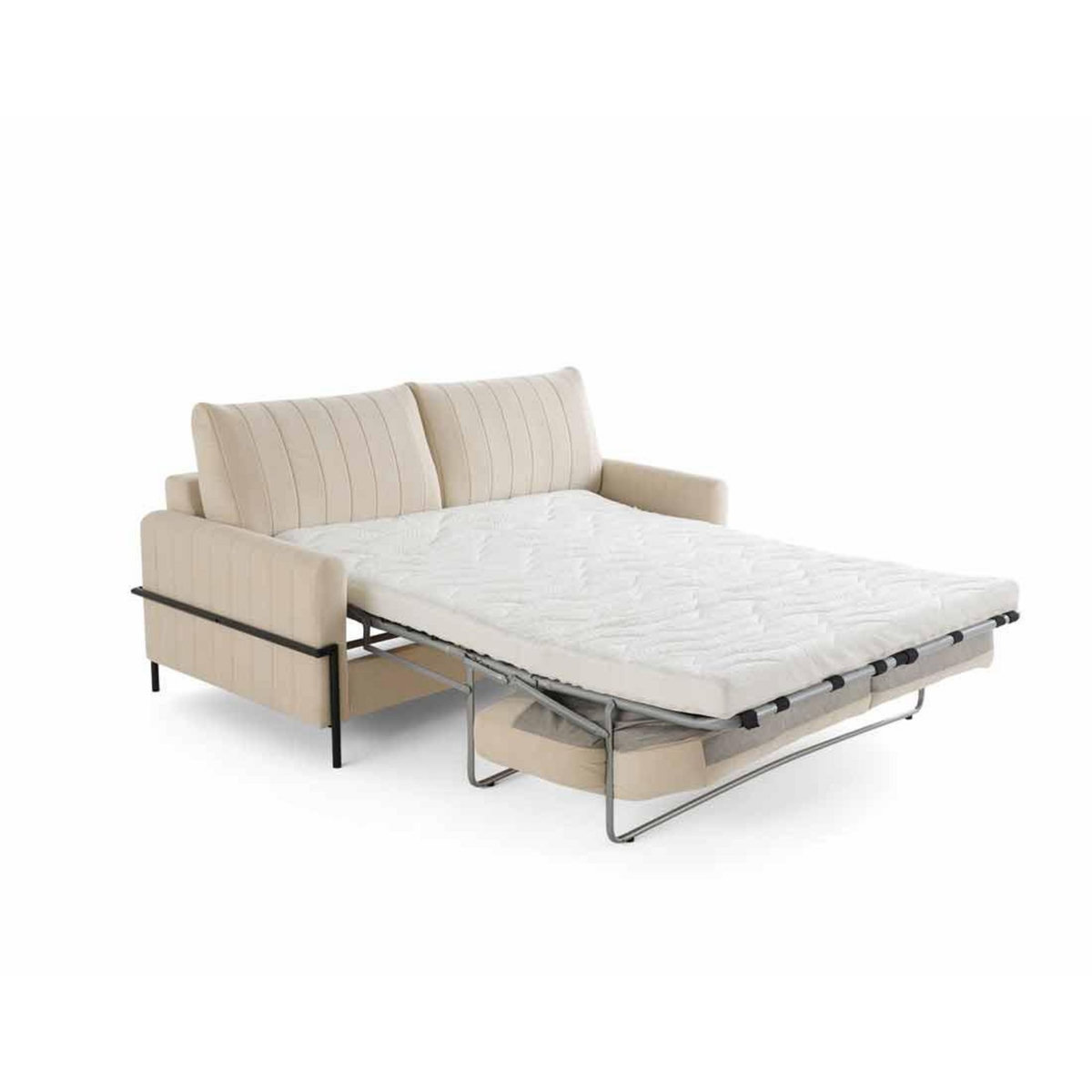 LISA DESIGN Ercolano - canapé 3 places convertible - couchage quotidien - matelas 11 cm - en velours