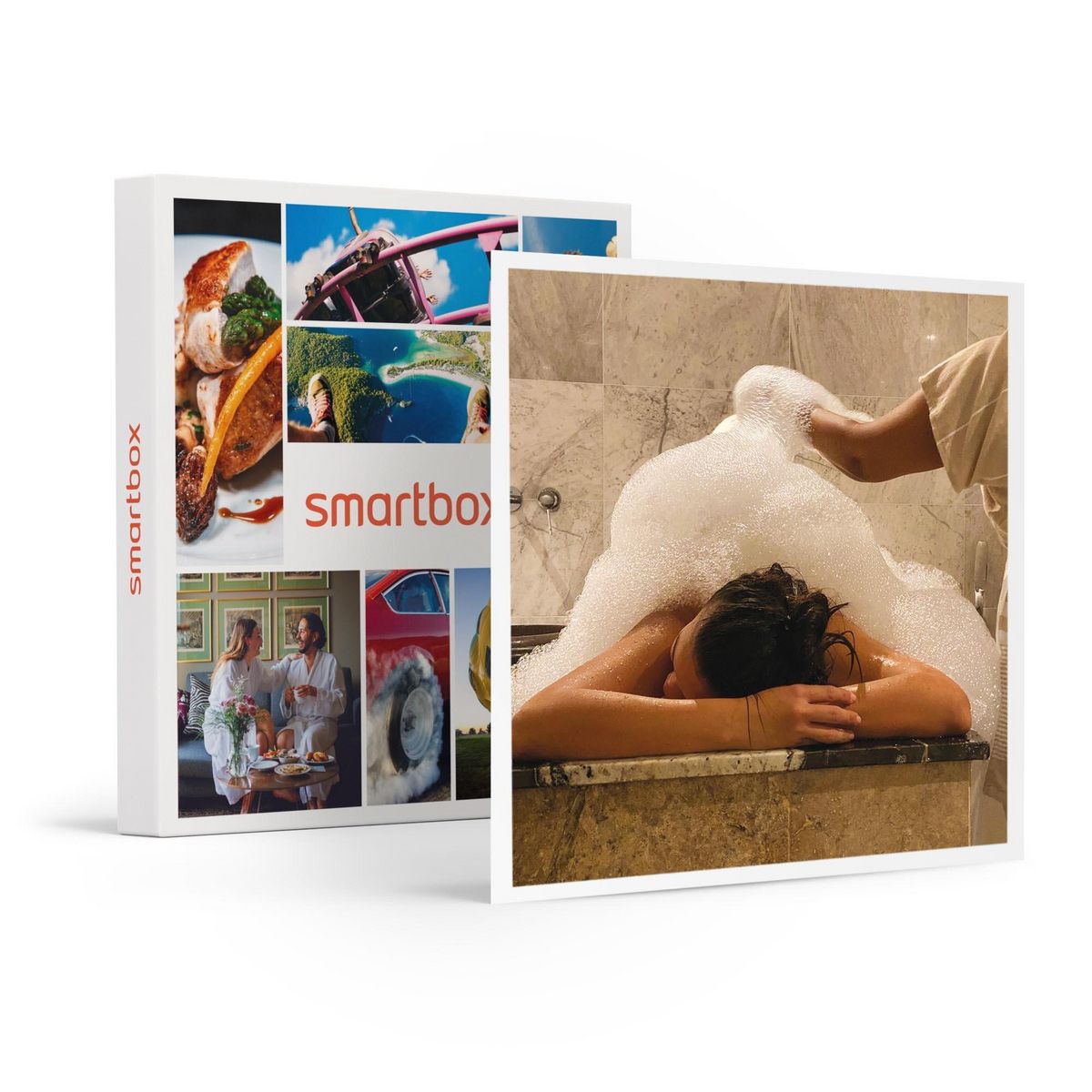 Smartbox Détente à Bagnolet : gommage visage et corps, expérience Turkish Bath, accès au spa et pause gourmande - Coffret Cadeau Bien-être