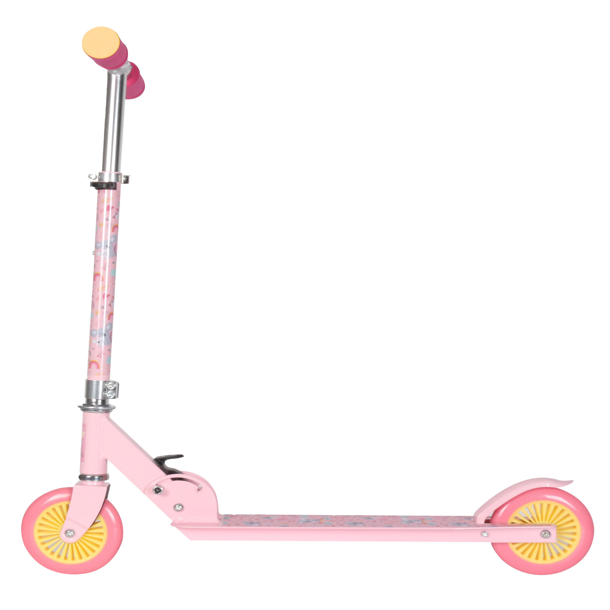 Voir la diapositive 3 : Trottinette pliable 125mm - Rose 