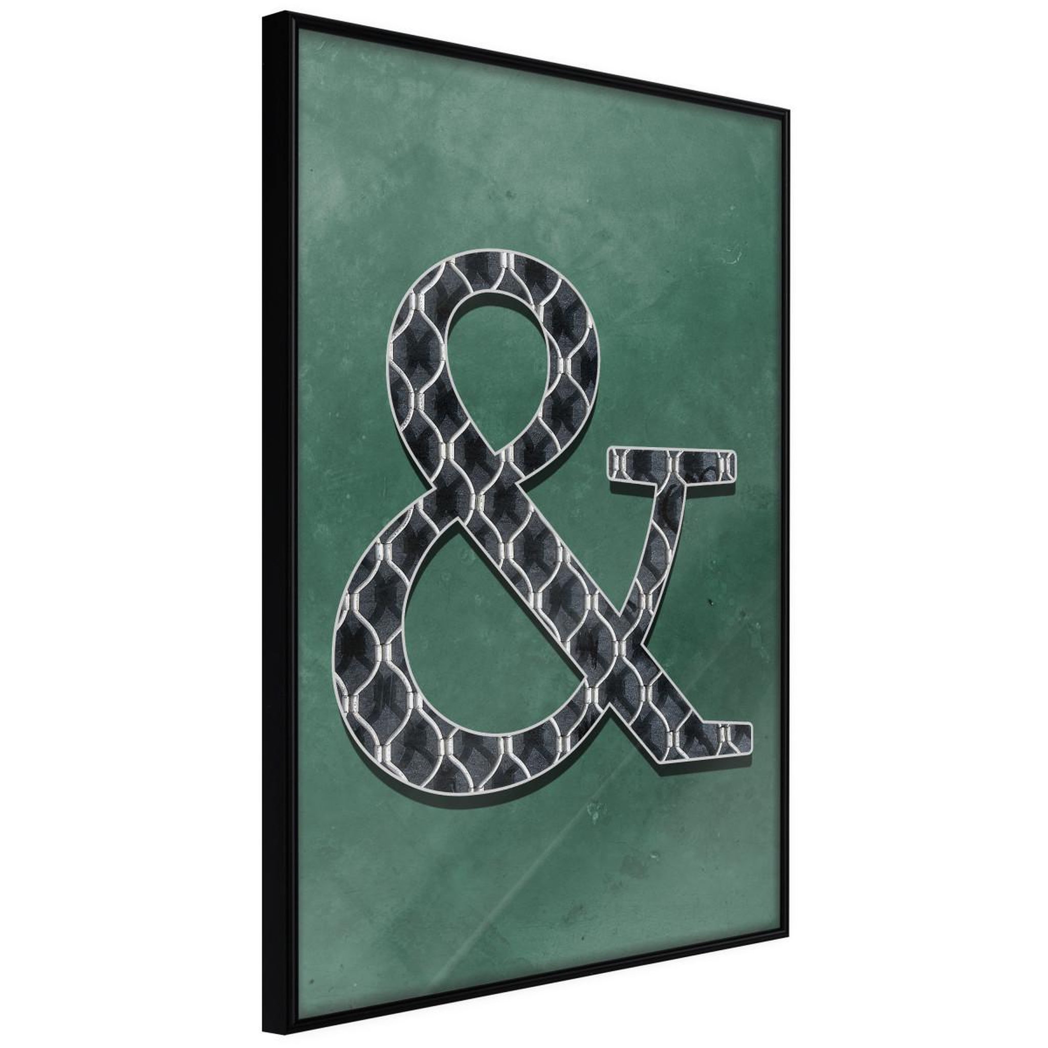 Paris Prix Affiche murale encadrée  ampersand on green background