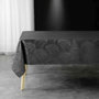 Voir la diapositive 1 : Paris Prix Nappe Jacquard  Plumette  140x240cm Anthracite
