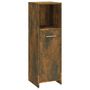 Voir la diapositive 2 : VIDAXL Armoire de bain Chene fume 30x30x95 cm Bois d'ingenierie