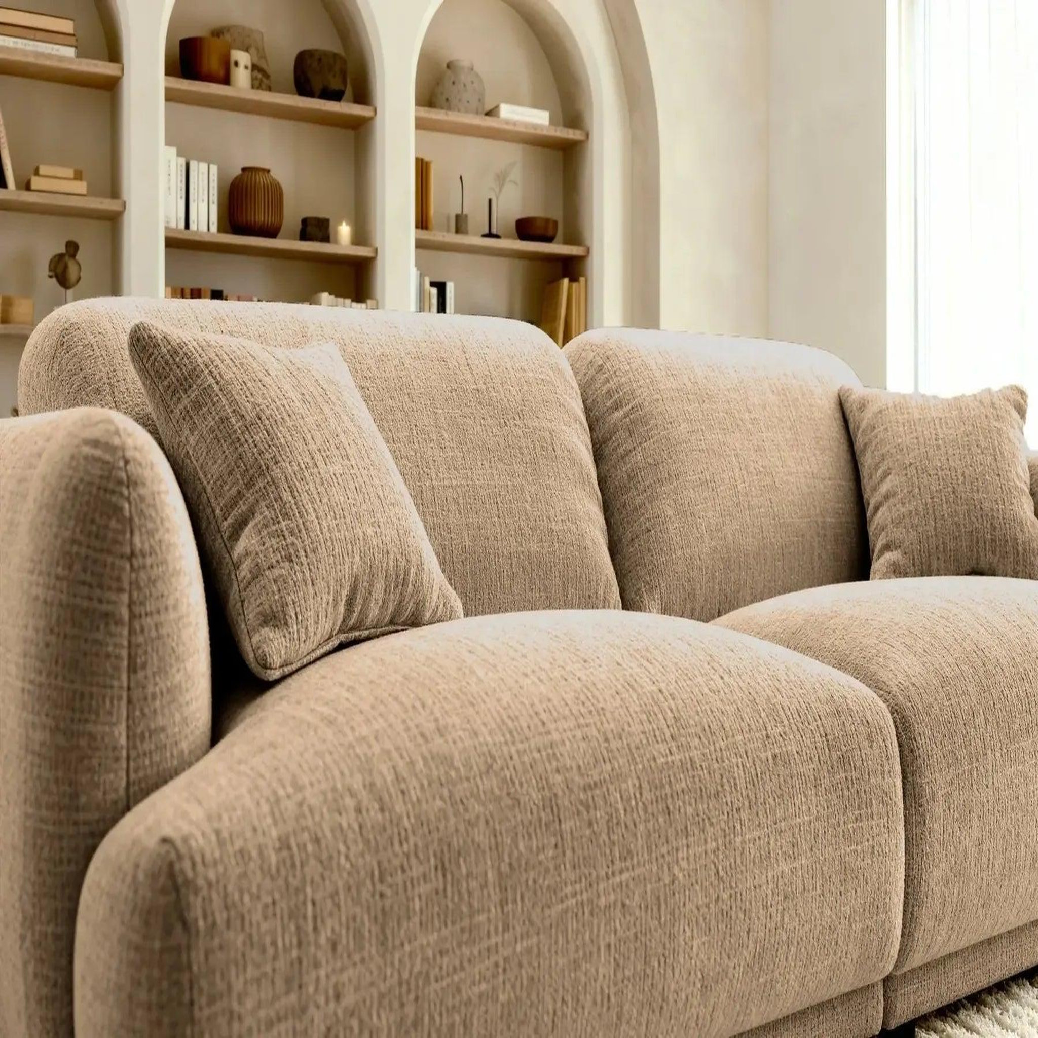 Voir la diapositive 4 : CASANOVA PARIS Rosalie - canapé droit tissu chenille 2 places