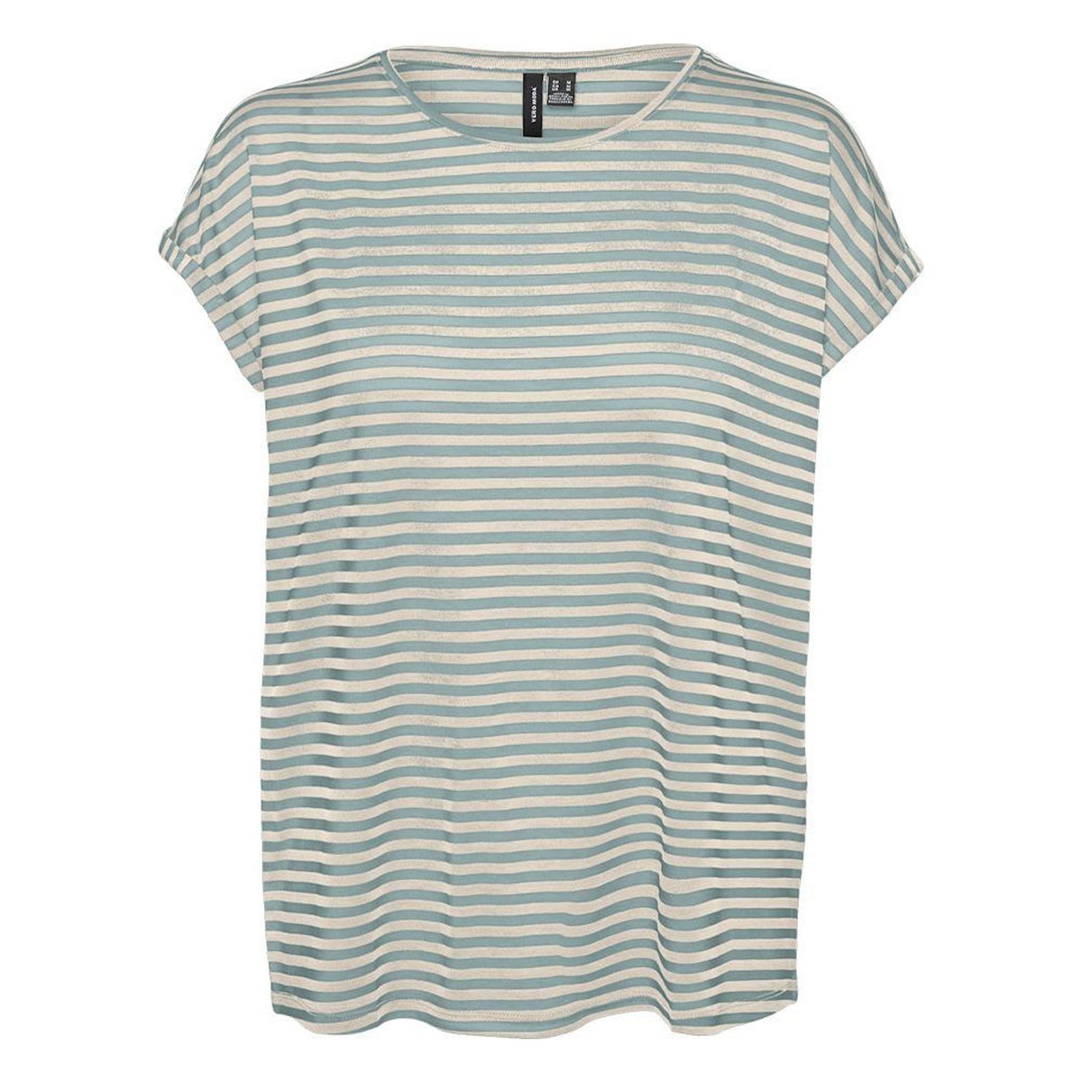 Vero Moda T-shirt Blanc/Vert Femme Vero Moda Mava