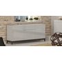 Voir la diapositive 1 : Buffet moderne sur pieds 3 portes 1 tiroir L170cm FLORENCE