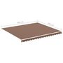 Voir la diapositive 6 : VIDAXL Tissu de remplacement pour auvent Marron 4x3,5 m