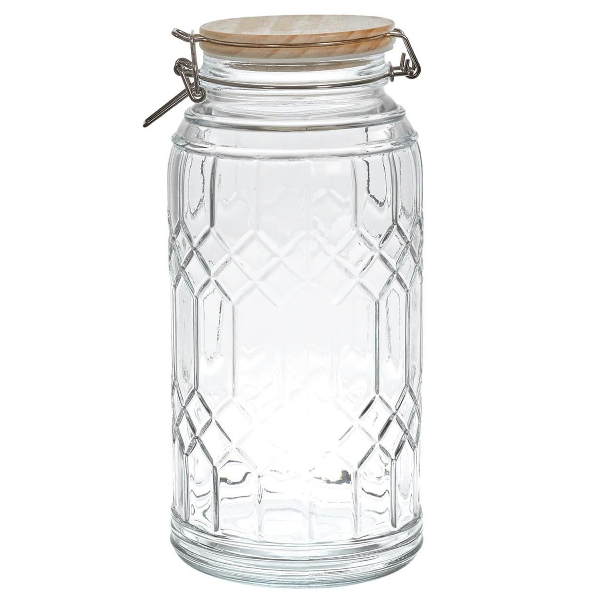 COOK CONCEPT Bocal de conservation  bambou  2,7l transparent