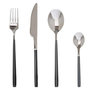 Voir la diapositive 1 : SECRET DE GOURMET Ménagère 24 Pièces Inox  Lya  25cm Noir