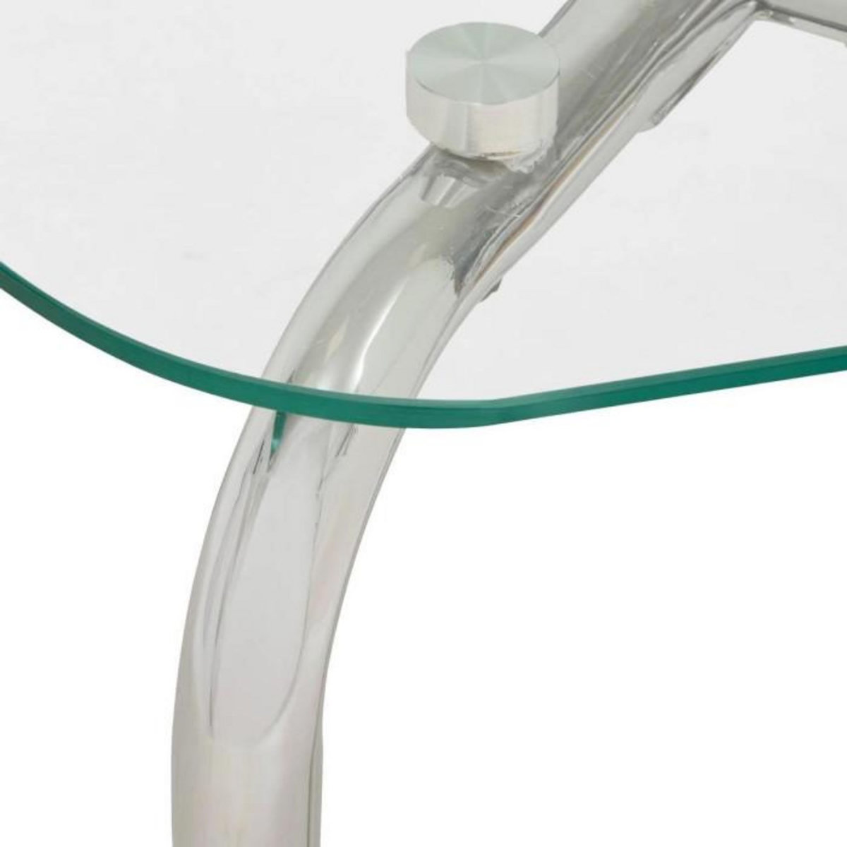 ATMOSPHERA Lot de 2 Tables d'Appoint  Hecate  50cm Chromé