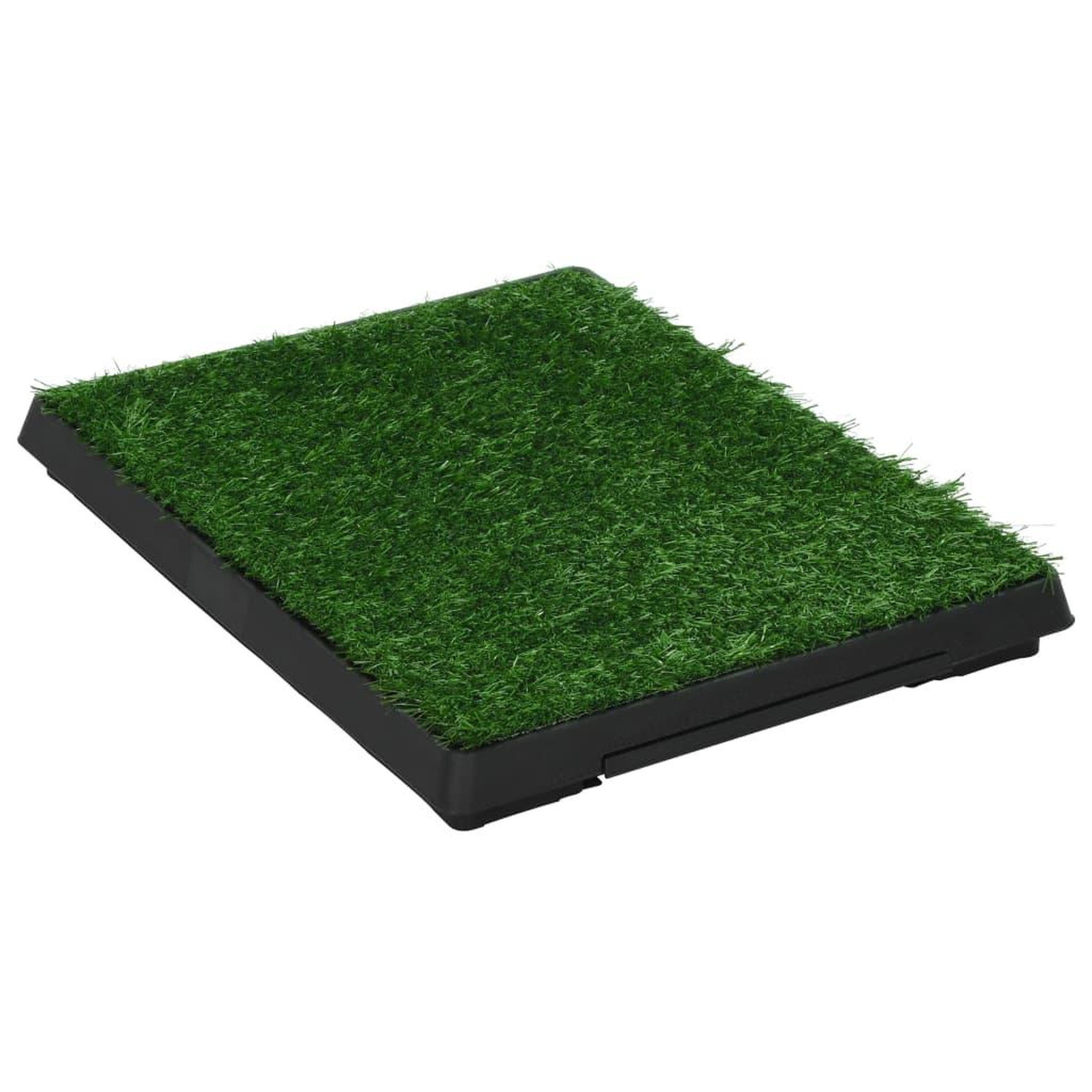 Voir la diapositive 2 : VIDAXL Tapis pour animaux avec plateau et gazon artificiel Vert