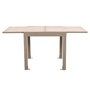 Voir la diapositive 2 : Paris Prix Table de Jardin Extensible  Ornela  80-160cm Naturel