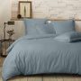 Voir la diapositive 2 : Home collection Parure de couette 100%percale de coton 80 fils/cm2-uni lin