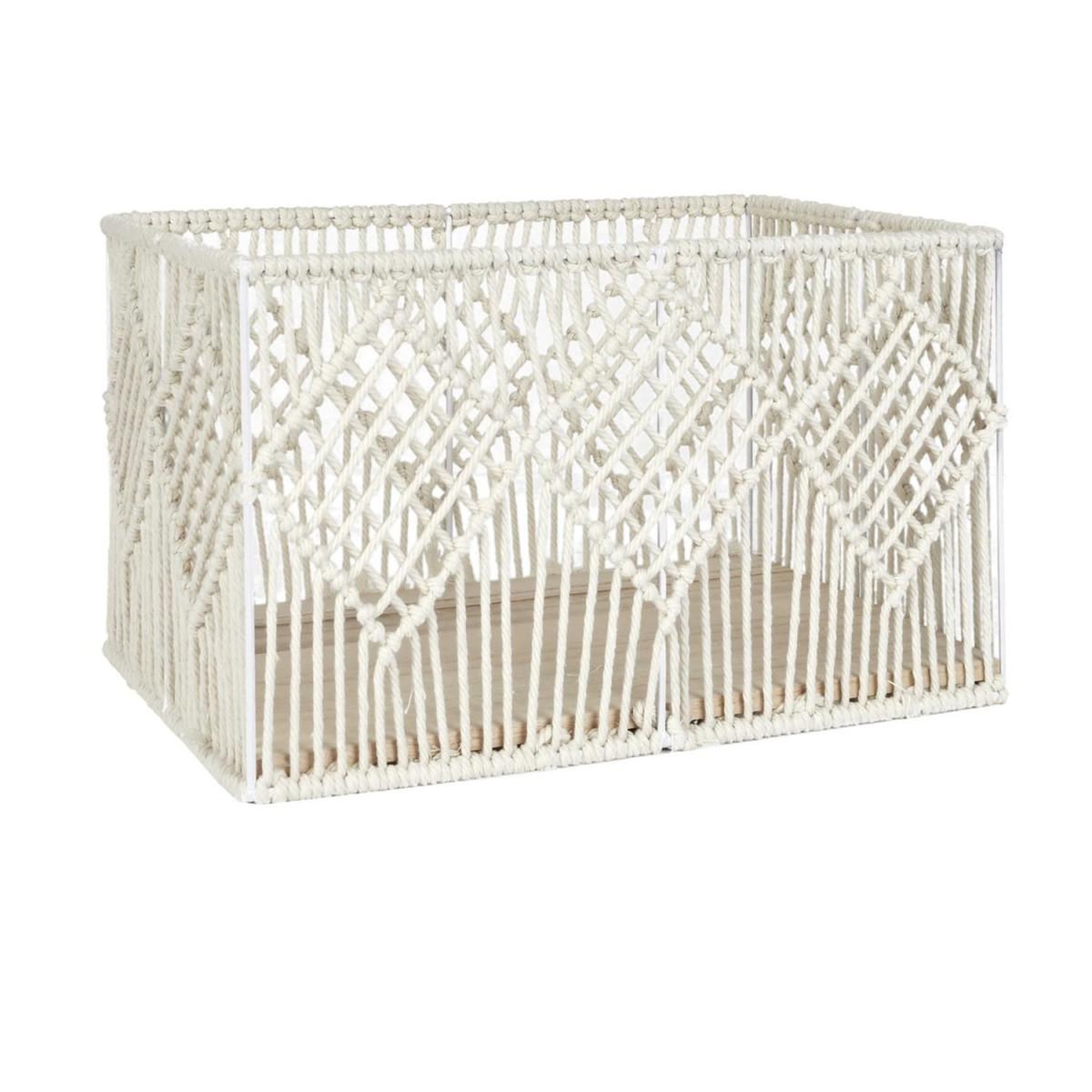 Voir la diapositive 6 : The Home Deco Factory Lot de 3 paniers gigognes  boho  37cm beige