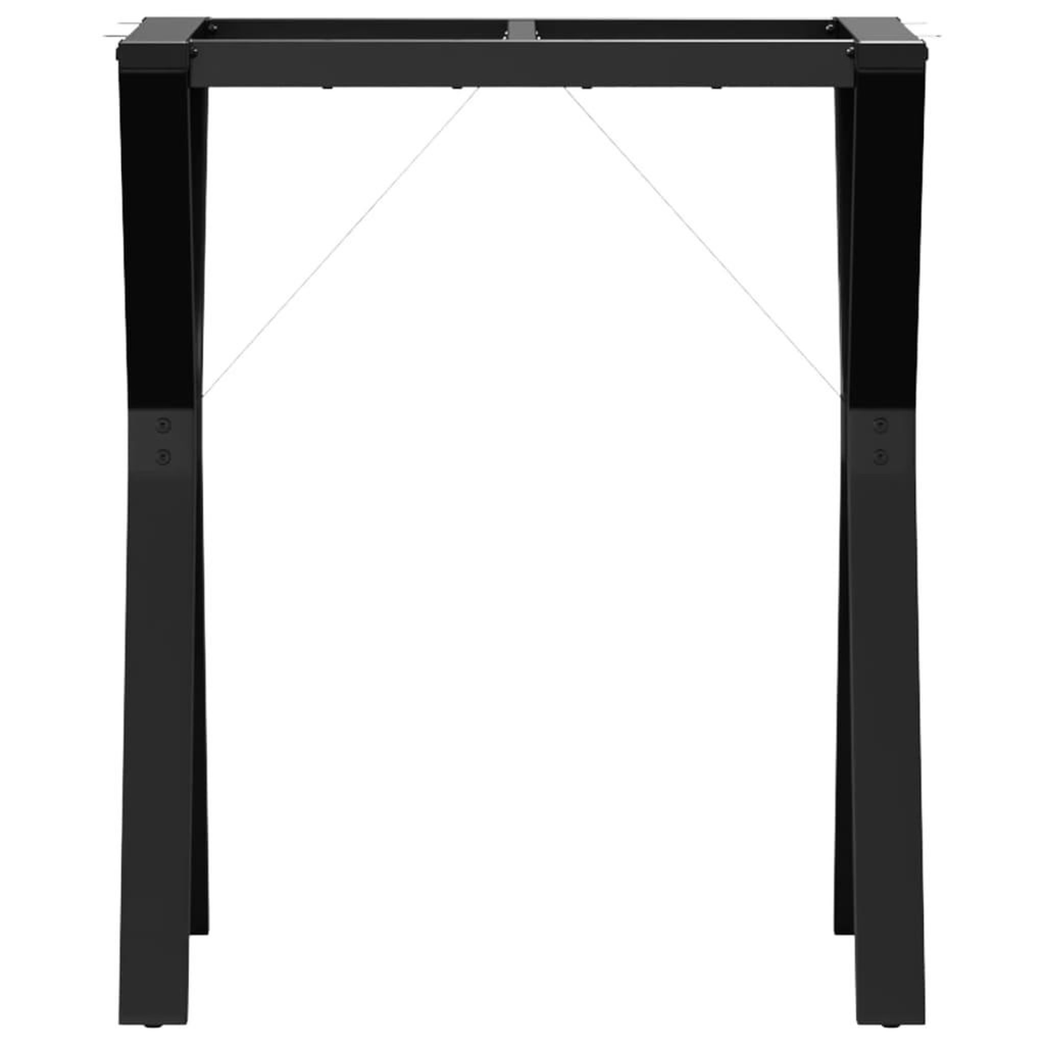 Voir la diapositive 4 : VIDAXL Pieds de table a manger cadre en Y 60x40x73 cm acier