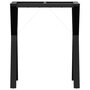 Voir la diapositive 4 : VIDAXL Pieds de table a manger cadre en Y 60x40x73 cm acier
