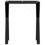 Voir la diapositive 4 : VIDAXL Pieds de table a manger cadre en Y 60x40x73 cm acier