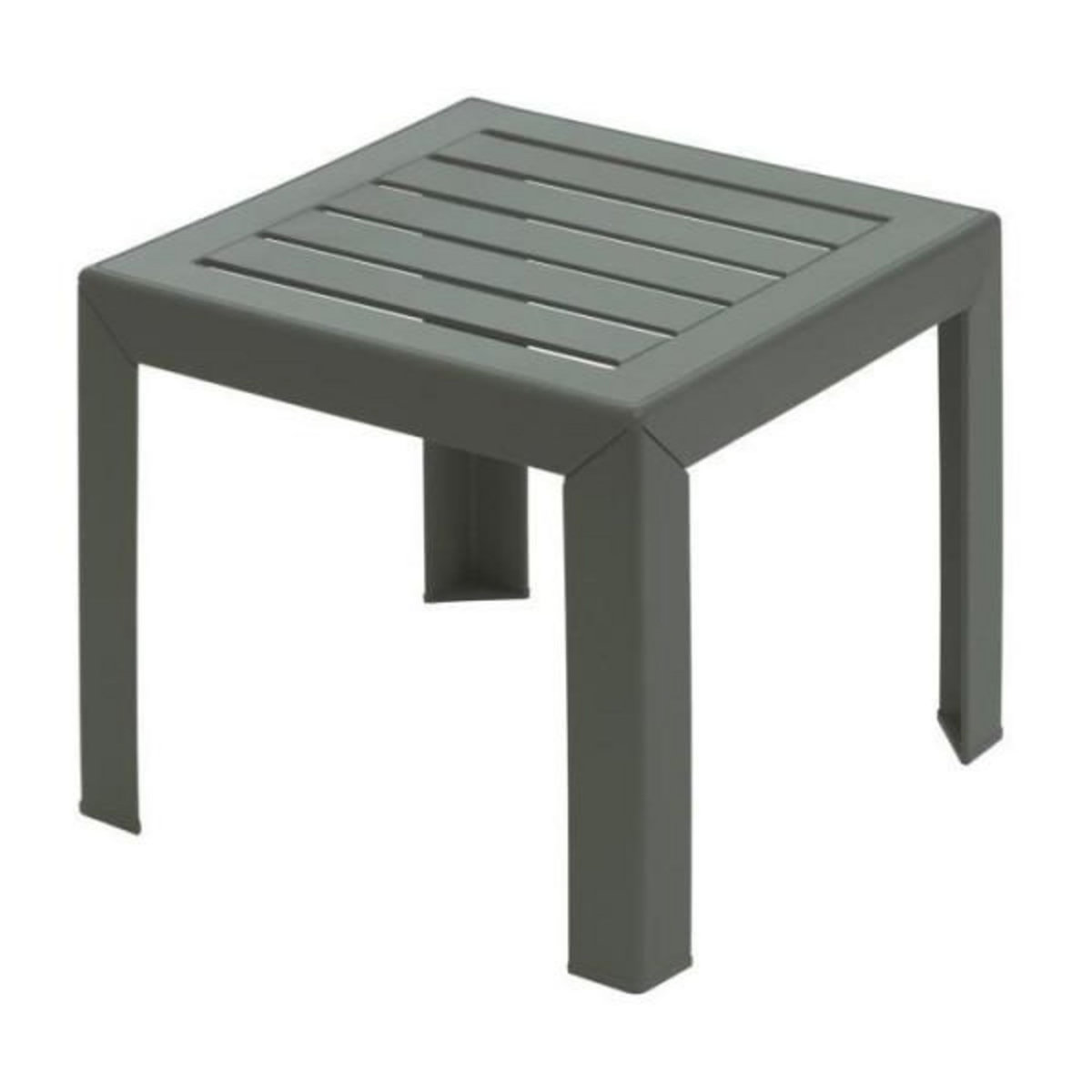 Grosfillex Table basse - GROSFILLEX - Miami - Forest green - 40x40 - Résine