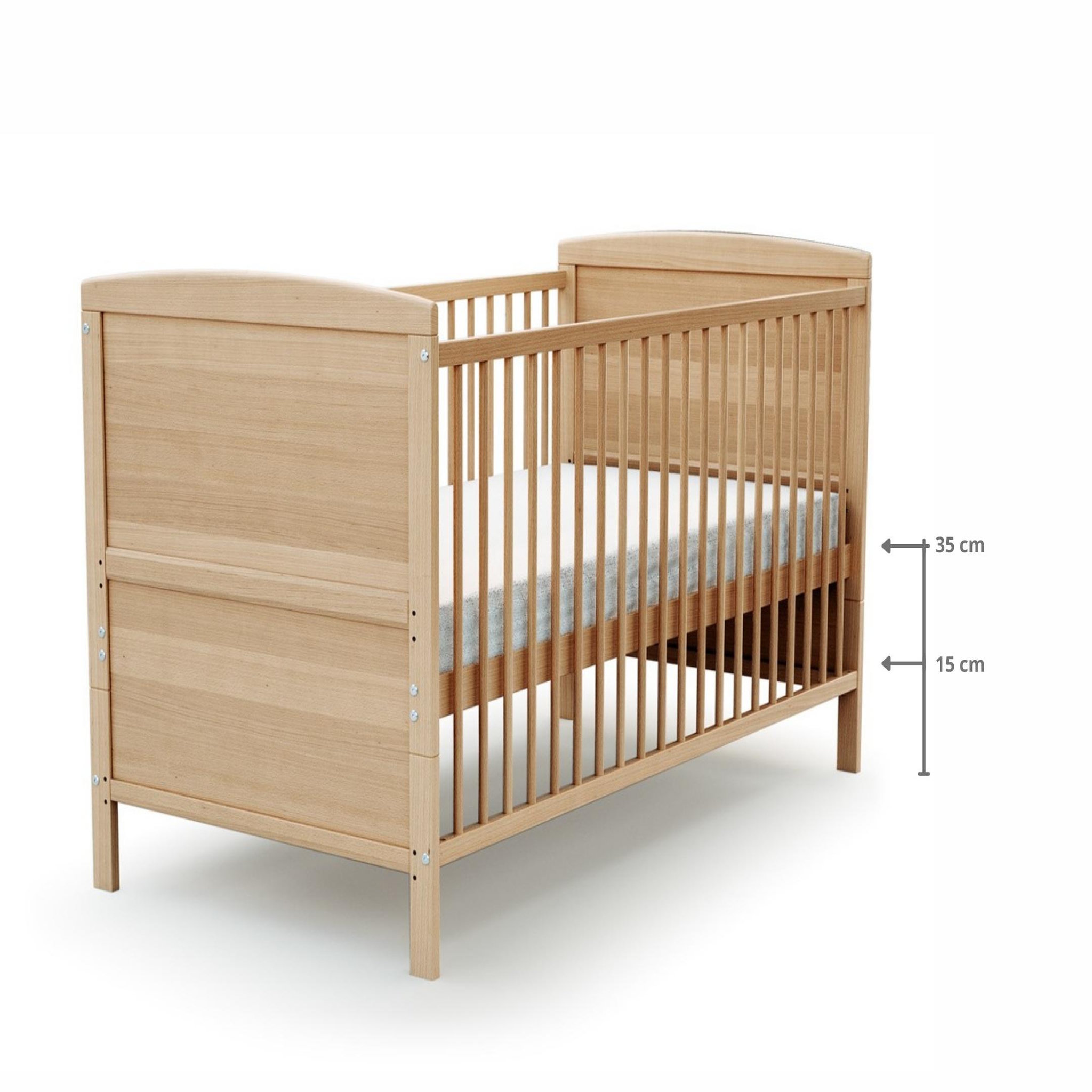 Voir la diapositive 4 : AT4 Lit bébé évolutif ESSENTIEL en bois