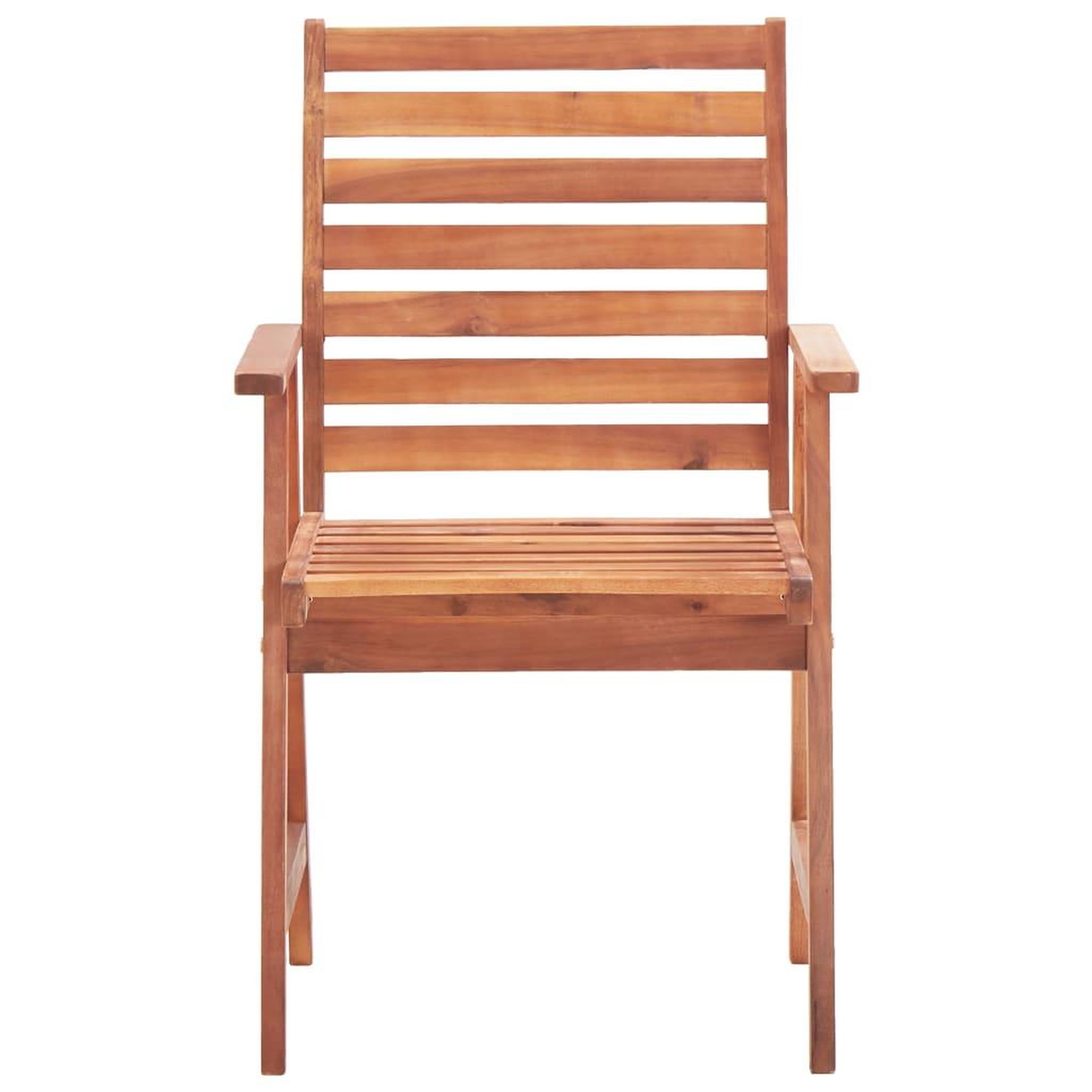 Voir la diapositive 4 : VIDAXL Chaises a manger d'exterieur lot de 3 et coussins Acacia massif
