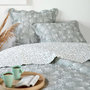 Voir la diapositive 2 : Lovely Casa Couvre lit boutis réversible 260x240 avec 2 taies d'oreiller