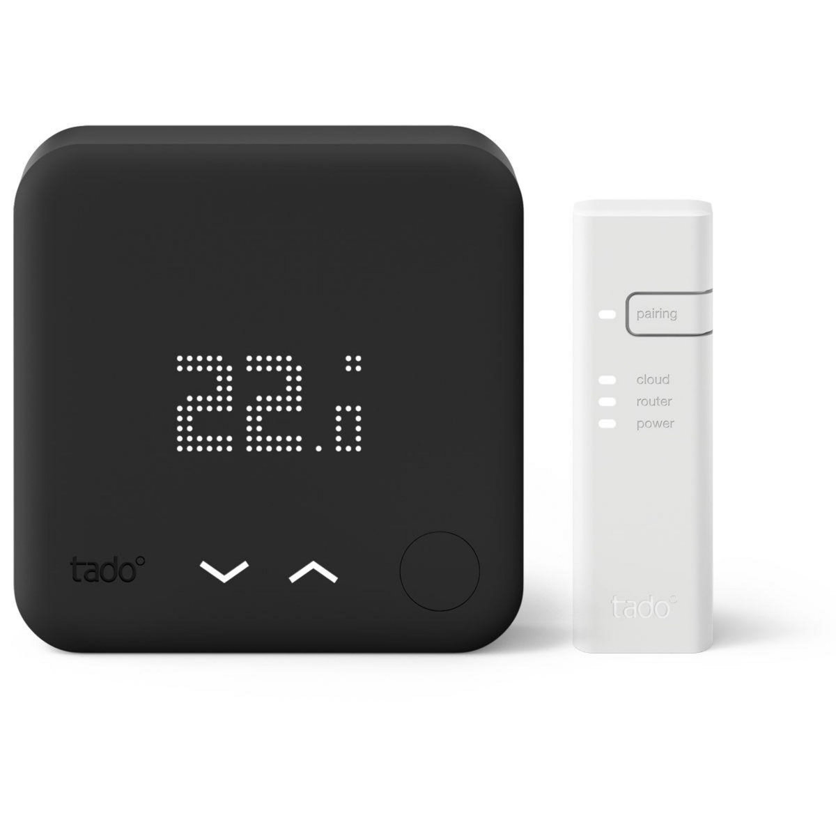 Tado Thermostat connecté connecté Filaire Kit V3+ Noir