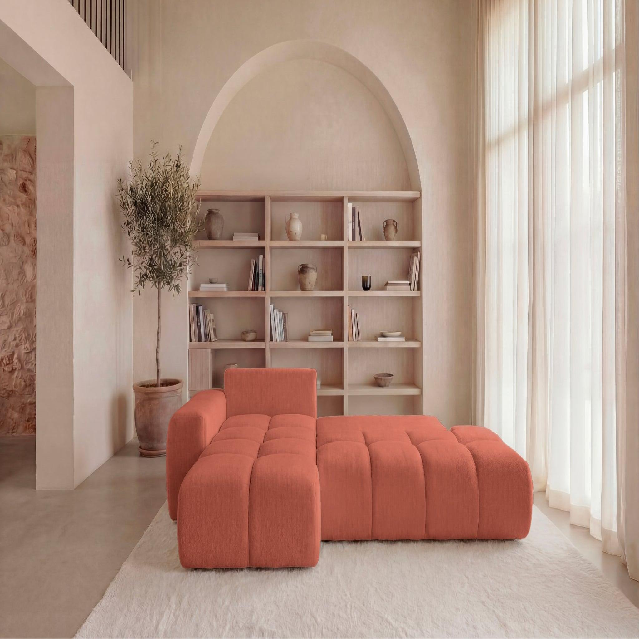Voir la diapositive 6 : CASANOVA PARIS Constance - canapé d'angle tissu chenille