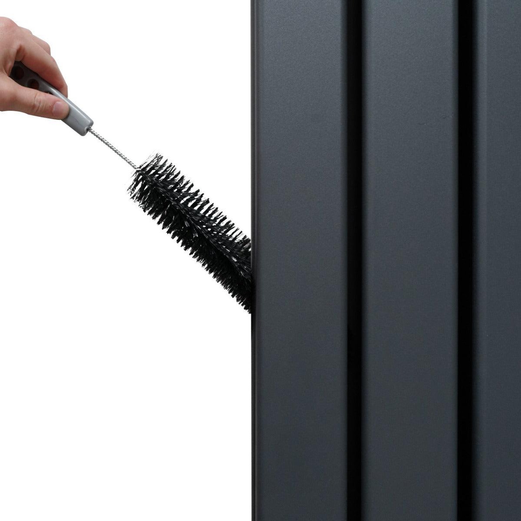 Voir la diapositive 4 : MONSTERSHOP Radiateur plat à miroir & vannes, 2 panneaux - 1800 x 565 mm